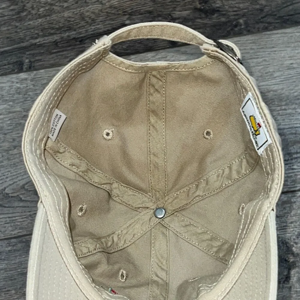 Vintage 2010 Masters Tan Khaki Hat Cap Quality Embroidered Phil Mickelson Winner - Picture 6 of 7